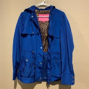 Blue Betsey Johnson Rain Jacket
